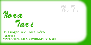 nora tari business card